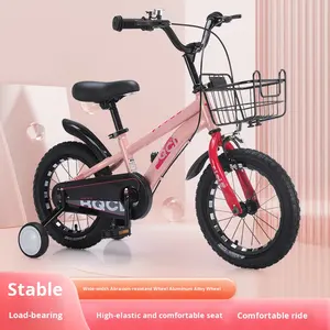<span class=keywords><strong>Bicicleta</strong></span> Infantil de Acero de Alto Carbono de 14/16/18 Pulgadas para Niños y Niñas de 3 a 9 Años con Ruedas de Entrenamiento y Frenos Delanteros/Traseros - Product Image 3