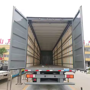 45ft 53ft 3 Axles 60tons Box Structure Curtain Side Semi <b>Trailer</b> Cargo Box Van Semi <b>Trailer</b> - Product Image 2