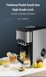 Dispensador de Agua y Máquina de <span class=keywords><strong>Hielo</strong></span> 3 en 1, Automático, Eléctrico, de Acero Inoxidable, <span class=keywords><strong>con</strong></span> Capacidad de 28 kg/día, para Hotel, Auto y Uso en Exteriores - Product Image 5