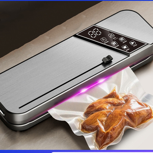 เครื่องซีลสูญญากาศแบบพกพาพร้อมที่ตัดในตัวและถุงสูญญากาศปลอดสาร BPA สำหรับบรรจุภัณฑ์อาหาร การปรุงอาหารแบบซูวีด และเครื่องถนอมอาหารแบบสูญญากาศ - Product Image 4