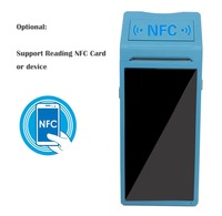 Machine de billetterie portative, appareil de Point de vente 3G 4G wi-fi Pos 5.5 pouces, imprimante de Terminal de Point de vente