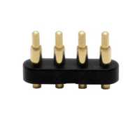 Conector de resorte PCB chapado en oro con pin pogo de paso de 1.27, 2.0, 2.54 mm, de 2P a 40P, para interconexión circular