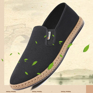 Zapatos de tela de Pekín antiguos 166 para hombre, suela blanda, transpirables, inodoros, con base de <span class=keywords><strong>mil</strong></span> capas de artemisa, tendencia de moda de primavera para papá. - Product Image 2