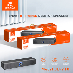 Jeqang Altavoces inteligentes <span class=keywords><strong>BT</strong></span> para juegos de escritorio Diseño de sonido envolvente de 360 ° para computadora Móvil Aux Comunicación Plástico - Product Image 6