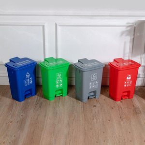 20L foot-operated outdoor sanitation garbage <b>bin</b>, indoor dry and wet separation garbage <b>bin</b>, directly supplied by the - Product Image 3