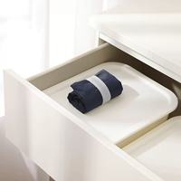 Sac à linge pliable en nylon grande capacité avec cordon de serrage, imperméable, pour le nettoyage des vêtements et des chaussures - pour la salle de bain ou l'hôtel