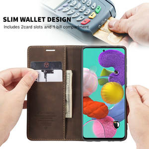 CaseMe fábrica Retro Wallet Case para <span class=keywords><strong>Samsung</strong></span> A51 A31 A21s A41 A52 A53 A54 A55 Smartphones Precio barato para <span class=keywords><strong>Samsung</strong></span> A51 Flip Case - Product Image 4