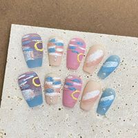 Faux ongles courts à presser de qualité salon, manucure DIY, couverture complète, fournisseur vérifié