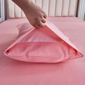 Set Copripiumino Quattro Pezzi King Size per Commercio Estero Amazon Home Textile, Tinta Unita Semplice con Lenzuolo e Federe - Product Image 3