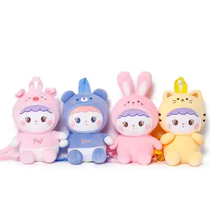 Cute Girls Cartoon Anime peluche bambola scuola borse personaggio personalizzato peluche animale zaino