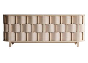 Mobile <span class=keywords><strong>TV</strong></span> in Legno Massello Stile Nordico Retrò, Armadietto Creativo Wai Ji Feng con Design Artistico per Uso Domestico - Product Image 2