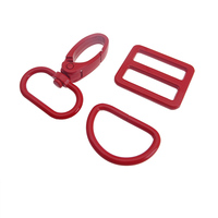 Grosir Tas Dasar Bagus Membuat Perangkat Keras Logam Putar Snap Hook D Ring Slider untuk Dompet