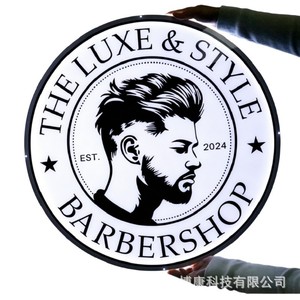Caja de luz LED personalizada Rebow ultrafina con logotipo para letrero publicitario de barbería - Product Image 5