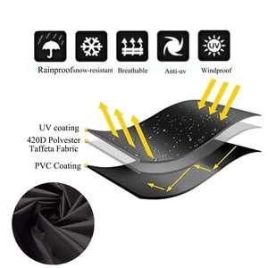 Funda Protectora Negra para Muebles de Jardín, para Sillas de Barbacoa, Hecha de Tela Oxford, para Uso en Sofás - Product Image 5