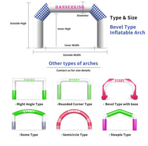 Коммерческая надувная арка-вход на заказ, воздушная арка для стартовой и финишной линии гонок, для маркетинга и промоакций - Product Image 3