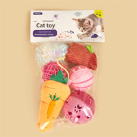 Nouveaux jouets en peluche pour chats et chiens avec motif de dessin animé - Soulagement de l'ennui et renforcement physique par auto-étreinte