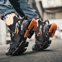 Sepatu Lari Blade Pria Berkualitas Tinggi, Bernapas, Fashionable, Kasual, Olahraga, Sneakers untuk Jalan Kaki, Musim Dingin, Semi, Gugur, Penambah Tinggi