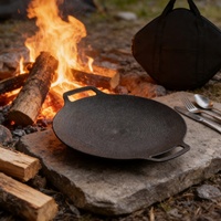 Wajan Panggang BBQ Korea untuk Camping Outdoor Langsung dari Pabrik 28/30/32/34/36/38cm Wajan Batu Maiyan