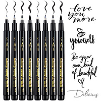 Stylo de calligraphie Guangna 207 rechargeable, stylo à pinceau souple en plastique, outil d'écriture pour copier les écritures et les signatures
