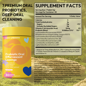 Lifeforn probiotik Oral Effervescents Chewable mudah dibawa untuk dibawa mulut bau mulut, kesehatan gusi & Halitosis kronis nafas segar - Product Image 3