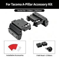 Support de fixation rapide pour éclairage double de montant A tout-terrain, support d'extension antivol pour éclairage LED modifié pour Toyota Tacoma