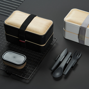 C0201016 Top Selling Products In alibaba 2-Layer Bamboo Bento Box Wood Lunch Box