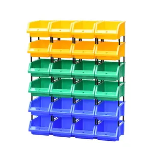 Clear Large Storage Plastic Bins Plastic Stackable Plastic Storage Bins Mould Boxes Front Open Warehouse Clear Organization Desk Large Storage Stackable Warehouse Plastic Bins