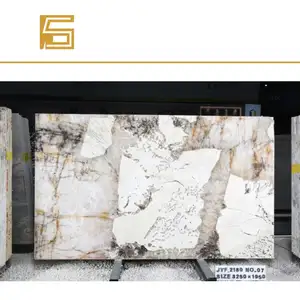 Tinh thể lớn Pandora quartzite Countertop giá cho sàn gạch ốp tường patagonia quartzite Backlit slab