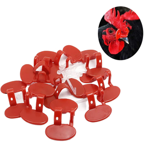 Anti-Pecking Eye <b>Glasses</b> for Chickens Anti-Pecking Pheasant Red <b>Glasses</b> for Poultry Farm Chicken Eye Blinder - Product Image 1