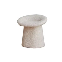 Tabouret en bois et tissu de style nordique moderne, crème, pour se préparer, se changer, ottoman pour salon et chambre à coucher