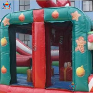 23ft Christmas Inflatable PVC Double Lane Tubing <b>Slide</b> 4x7m Customized Color Option 3-Year Warranty <b>for</b> Holiday Use - Product Image 4