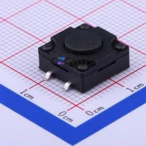 TS-FS1212T-C-E Tactile Switch SMD-4P,12x12mm Switch Single Pole Single Throw Round Button 2.6N Vertical Mount - Product Image 1