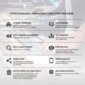공장 가격 KTV 기계 용 매직 노래 마이크가있는 메가 비전 노래방 플레이어 - Product Image 5