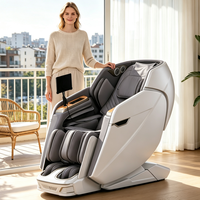 Fauteuil de massage électrique robotisé haut de gamme AI Shiatsu pour le corps entier, avec massage des pieds 3D et fonction inclinable