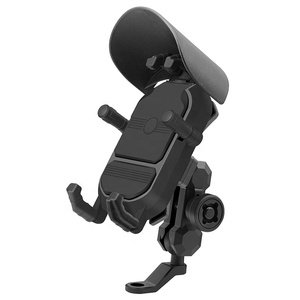 バイク用品 防振ヘルメットホルダー＆バックミラー携帯電話マウント - Product Image 1