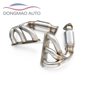 Thích hợp cho <span class=keywords><strong>Porsche</strong></span> 987/987.1 Boxster/Cayman S 3.4L 2004-2005 Manifold thép không gỉ ô tô ống xả - Product Image 1