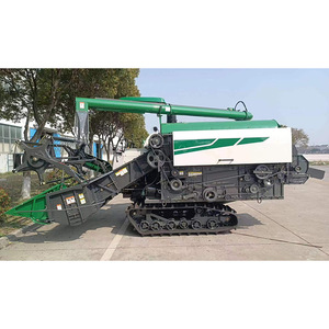 Combine <b>Harvester</b> Multifunctional Grain <b>Harvester</b> For <b>Corn</b> And Wheat Green Gear Drive Harvesting Machine - Product Image 3