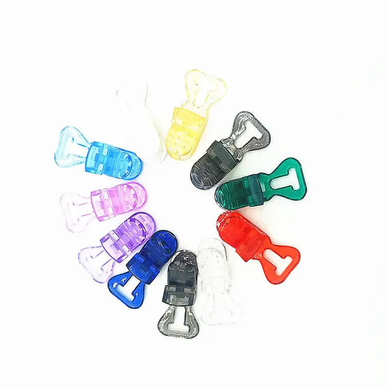 Colorful small plastic pacifier holder clip clothes clips