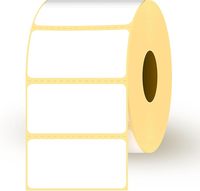 Étiquettes adhésives thermiques imperméables réutilisables, rouleau de 2000 étiquettes, 50 x 25 mm, découpées, autocollantes, pour codes-barres, emballage