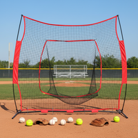 Filet de frappe portable INTOP ITBN021 pour softball et baseball, avec cadre en polyester et métal, durable et de haute qualité, à prix abordable