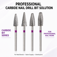 Forets à ongles professionnels fraise en carbure nouveau Style enlèvement de Gel dur mèches à ongles en carbure pour perceuse à ongles