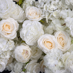 Camino <span class=keywords><strong>de</strong></span> mesa floral blanco personalizado para bodas, caminos <span class=keywords><strong>de</strong></span> mesa con flores artificiales, <span class=keywords><strong>arreglos</strong></span> florales para bodas - Product Image 5