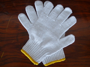 Guante de punto de algodón blanqueado, oferta de mercado - Product Image 3