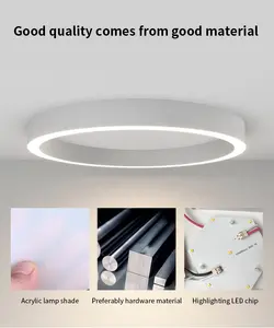 Plafonnier Led circulaire intelligent, luminaire décoratif de plafond, prix de gros