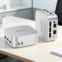 Mini PC Intel N100, 12 GB de RAM LPDDR5, SSD M.2 SATA, 4k UHD, Wifi 5, Windows 11 Pro, Mini PC de Escritorio para Oficina en Casa