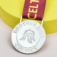 Médaille en métal gravée avec logo personnalisé, médaille personnalisée pour club sportif du lycée, cordon personnalisé par sublimation, médailles de compétition scolaire
