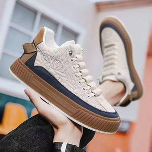 Nouvelles Chaussures Respirantes en Toile à Lacets Grande Taille pour Hommes Automne/Hiver 2026 – Polyvalentes, à Semelle Épaisse, Blanches, Populaires pour le Sport et les Loisirs - Product Image 5