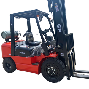 באיכות גבוהה 3 טון ניסן מנוע גז מלגזה 4.5 מ 'מעלית משטח משטח מזרן עבור מסעדות למכירה - Product Image 1