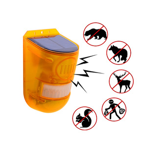 <b>Solar</b> Led Alarm <b>Light</b> With <b>Motion</b> <b>Sensor</b> For Farm <b>Security</b> Animal Repellent Outdoor Use - Product Image 1