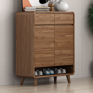 Wooden Shoe Rack with Drawers Space-Saving Bedroom <strong>Hallway</strong> <strong>Storage</strong> <strong>Bench</strong> Durable Design for 24-35 Pairs - Product Image 2